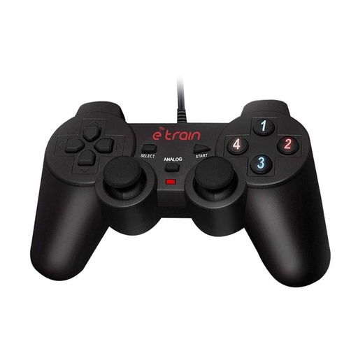 Etrain (GP002) Game Pad USB 1 Hand with Dual Analog Vibration EJ-03 -GP002 - Black