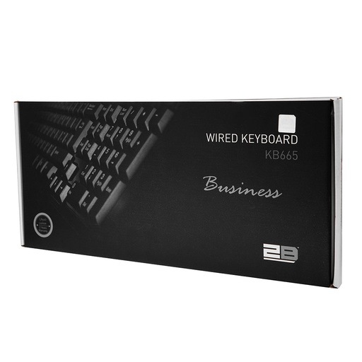 2B KB665 - Business Series Wired Multimedia Keyboard - 2M Shilded Cable