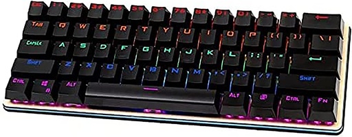 Aula Fashionable Si-2025 Dual Modes Bluetooth and USB Cable Mechanical Gaming Keyboard With Rainbow Light