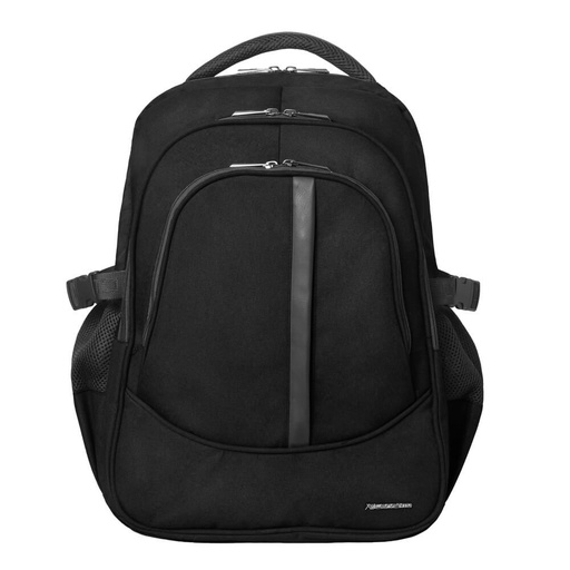 L'AVVENTO BG74B Discovery Backpack fit with Laptops up to 15.6", Material Nylon +PU, Black 