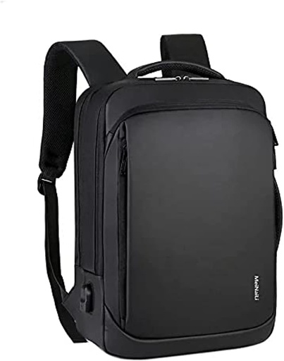 Meinaili 1901 Business Anti Thief Travel Laptop Backpacks with USB - Black