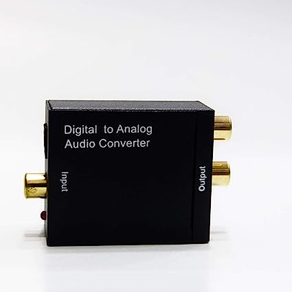 Optical Coaxial Toslink Digital to Analog Audio Converter Adapter RCA L/R