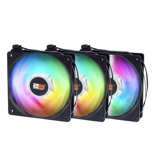 2B (FA026) Ecstasy Gaming Triple Fan Case - 3Pcs ARGB