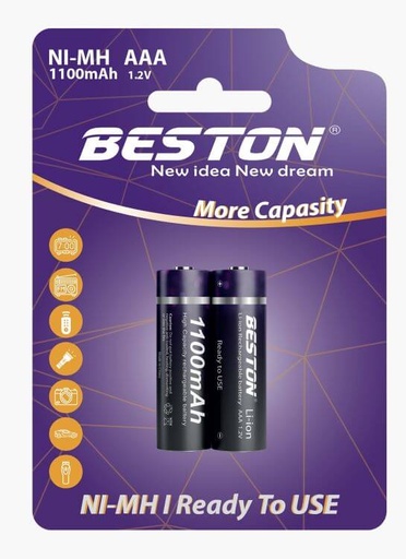 BATTRY RECHARGEALE AAA BESTON 1100MAH