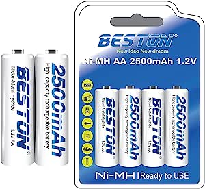 BATTRY RECHARGEALE AA BESTON 2500MAH 4P