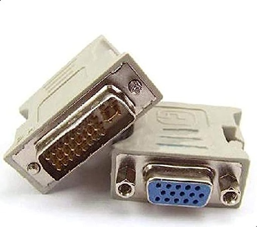 DVI-i 24-5 pin Male to VGA 15 pin Female Converter Adapter