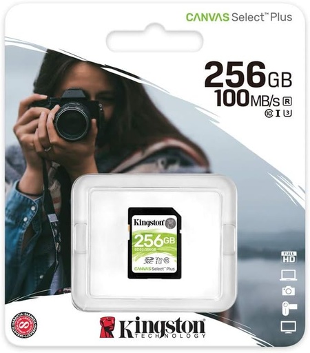 Kingston SDS2/256GB Canvas Select Plus SD Card Class 10 UHS-I