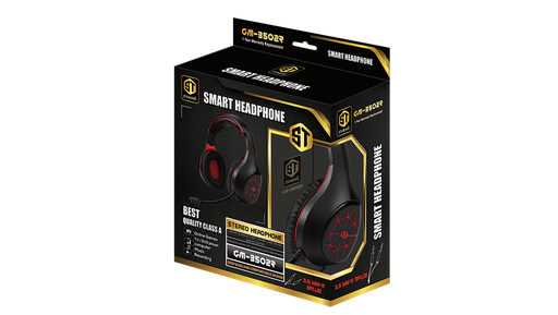 ST-Standard GM-3501R Gaming Stereo Headphone 3.5mm with Mic For PC / Mobile / PS4 / Xbox One / Switch - Red/Black, Wired