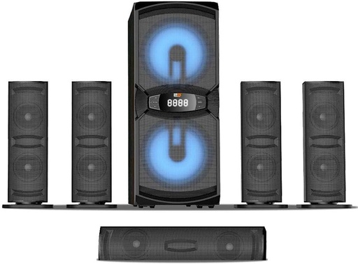 2B (SP865) Subwoofer 4.1 150W RMS AUX, USB, Bluetooth with Remote Control - Black