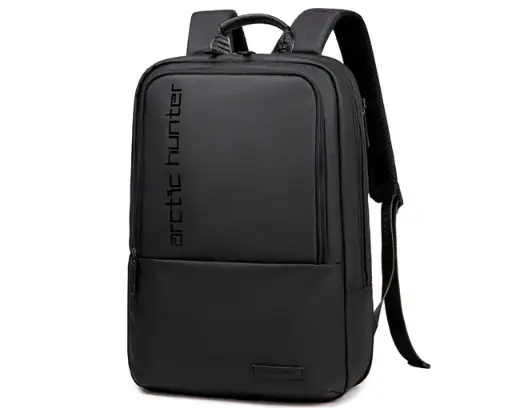 Arctic Hunter B00529 15.6 Inch Laptop Casual Multifunctional Oxford Water Resistant Backpack, Black