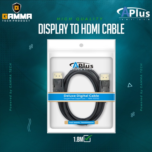 DISPLAY TO HDTV CABLE 1.80 APLUS 2K