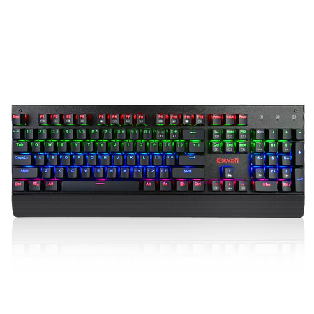 Redragon K557 RGB Backlit Waterproof Mechanical Gaming Keyboard with Blue Switches, Anti-ghosting 104 Keys kali