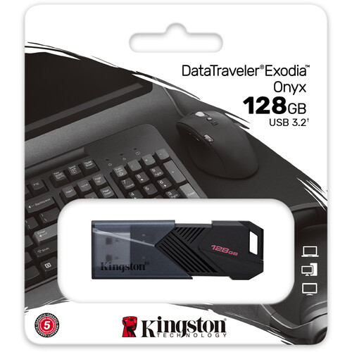 Kingston DataTraveler 128GB Exodia Onyx Thumb Drive 