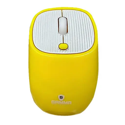 Gamma Rechargeable Wireless Mouse, Multi-Mode Mouse with RGB 2.4G Wireless Gaming Mouse , M-14 Yellow