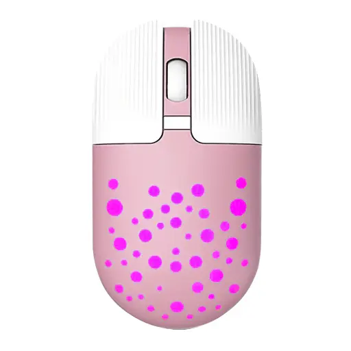 Gamma M-13 Rechargeable Rainbow Wireless Mouse 1600Dpi M-13 Pink