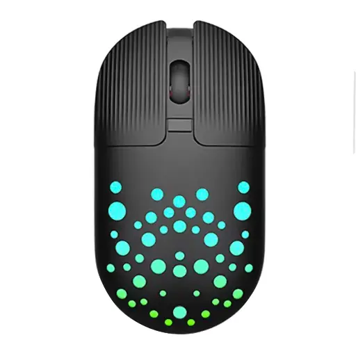 Gamma M-13 Rechargeable Rainbow Wireless Mouse 1600Dpi M-13 Black