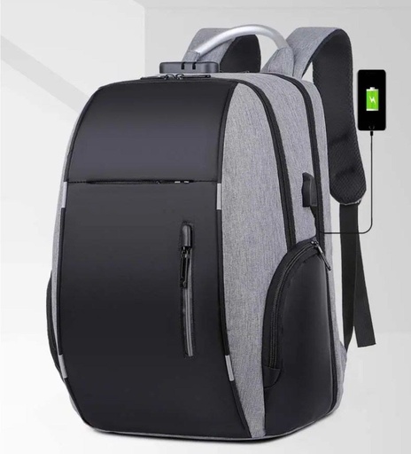  Hong Kong Backpack 15.6 Black A5506 LOCK GRAY