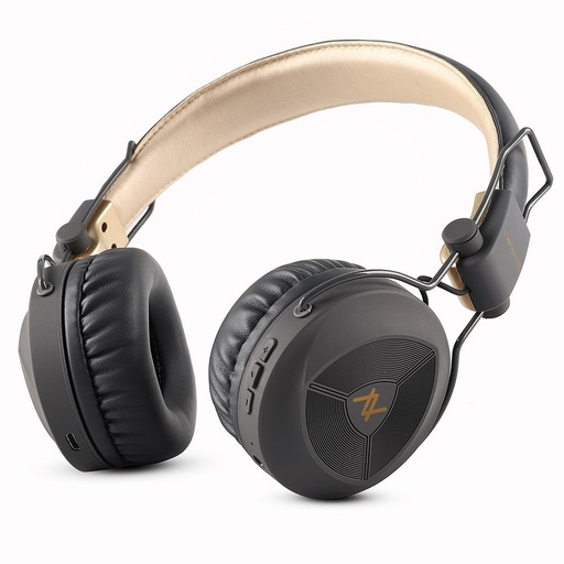 L'AVVENTO HP236 Bluetooth 5.0 Headphone With Mic Turbo Bass Mode - Gray*Gold inner