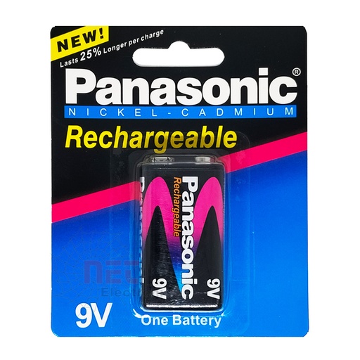 PANASONIC RECHARGEABLE BATTRY 9V