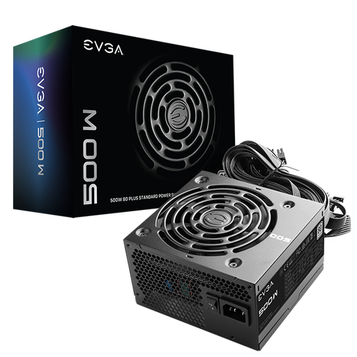 EVGA 500 W1, 80+ WHITE 500W POWER SUPPLY , 3 Year Warranty