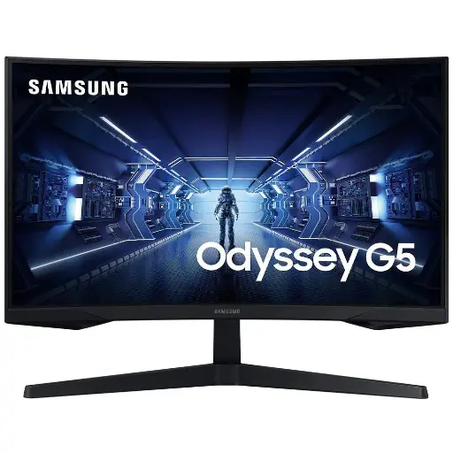 Samsung Odyssey G5 C27G55TQBM 27 Inch VA WQHD Curved Gaming Monitor 144Hz