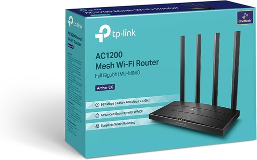 Archer C6
AC1200 Wireless MU-MIMO Gigabit Router