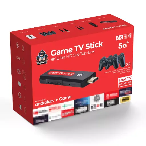 X2 Android TV BOX & Game Stick 8K  Games Console 