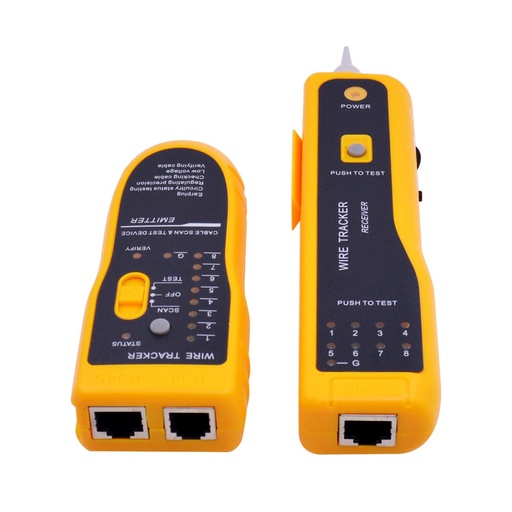 JX1051 etwork Cable Tester, Wire Tester Line Finder Wire Tracker Cable Tester Adjustable Sensitivity Easy Manipulation POE Multifunctional Line Finder Multi-Function Wire Tracer and Circuit Tester