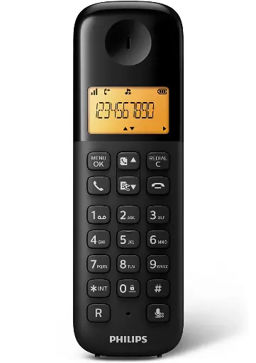 philips Cordless Phone D1601B/63 - Black