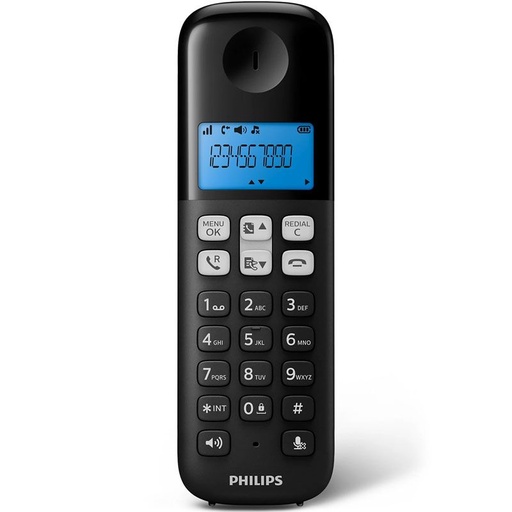 philips Cordless Phone D1611B/63 - Black 