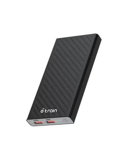 Etrain Power Bank 10,000 Mah, Dual Input & Output Total power 10.5W - Black mp510