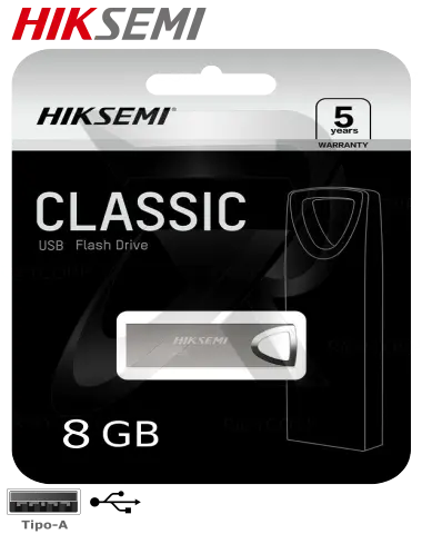 HIKSEMI Flash Disk 8GB Classic, USB 2.0 (R:10-20 MB/s, W:3-10 MB/s)