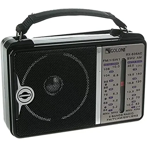 Golon Electrical Classic Radio, Black - RX-606AC 