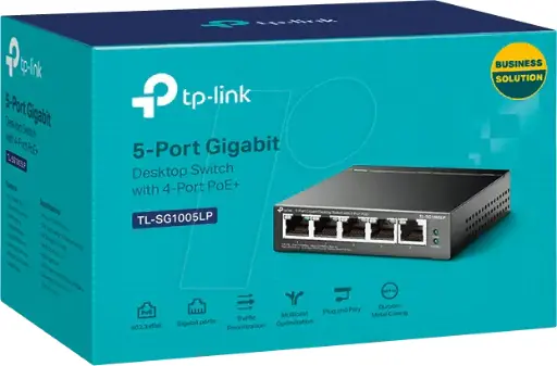 TP-Link 5-PORT GIGABIT DESKTOP SWITCH WITH 4-PORT POE+ 