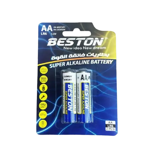 BESTON Alkaline Battery AA 1.5V (2 Pcs) 