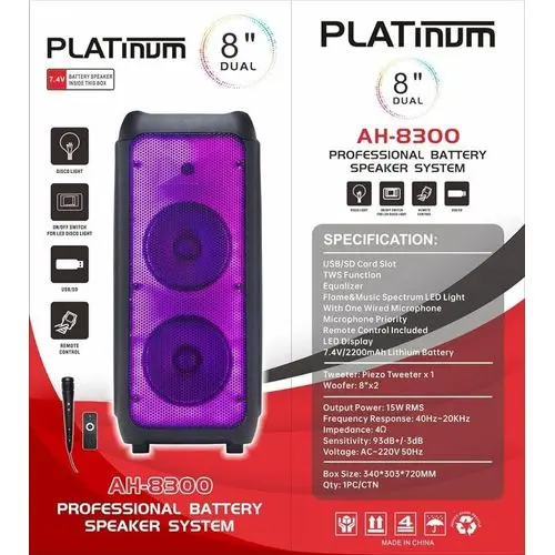 Platinum AH-8300 Trolley Bluetooth Speaker