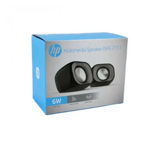 HP Wired Speaker 6W 2.0 USB Connection - DHS-2111 - Black