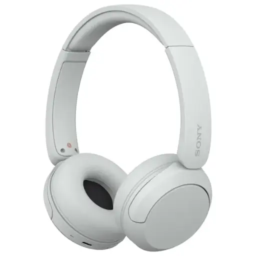 Sony WH-CH520 Wireless Bluetooth On-Ear with Mic for Phone Call - White