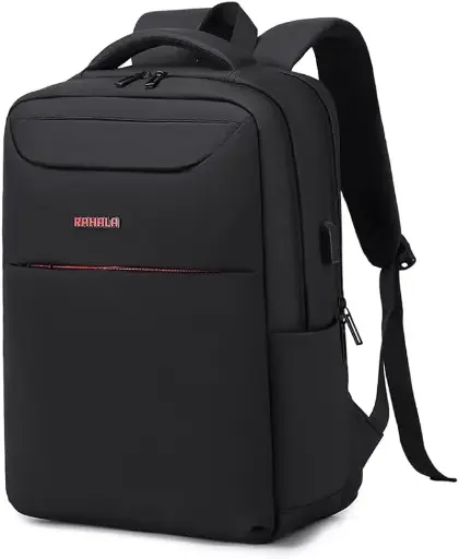 Rahala RAL902 15.6-Inch Backpack  Laptop Large Capacity Waterproof Business USB Charging , Black